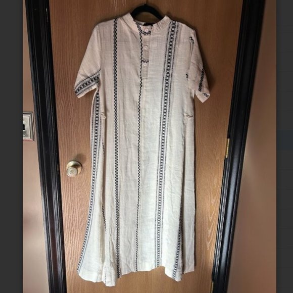 Ace and Jig Margaret Dress Folk Natural, XS - Picture 3 of 11